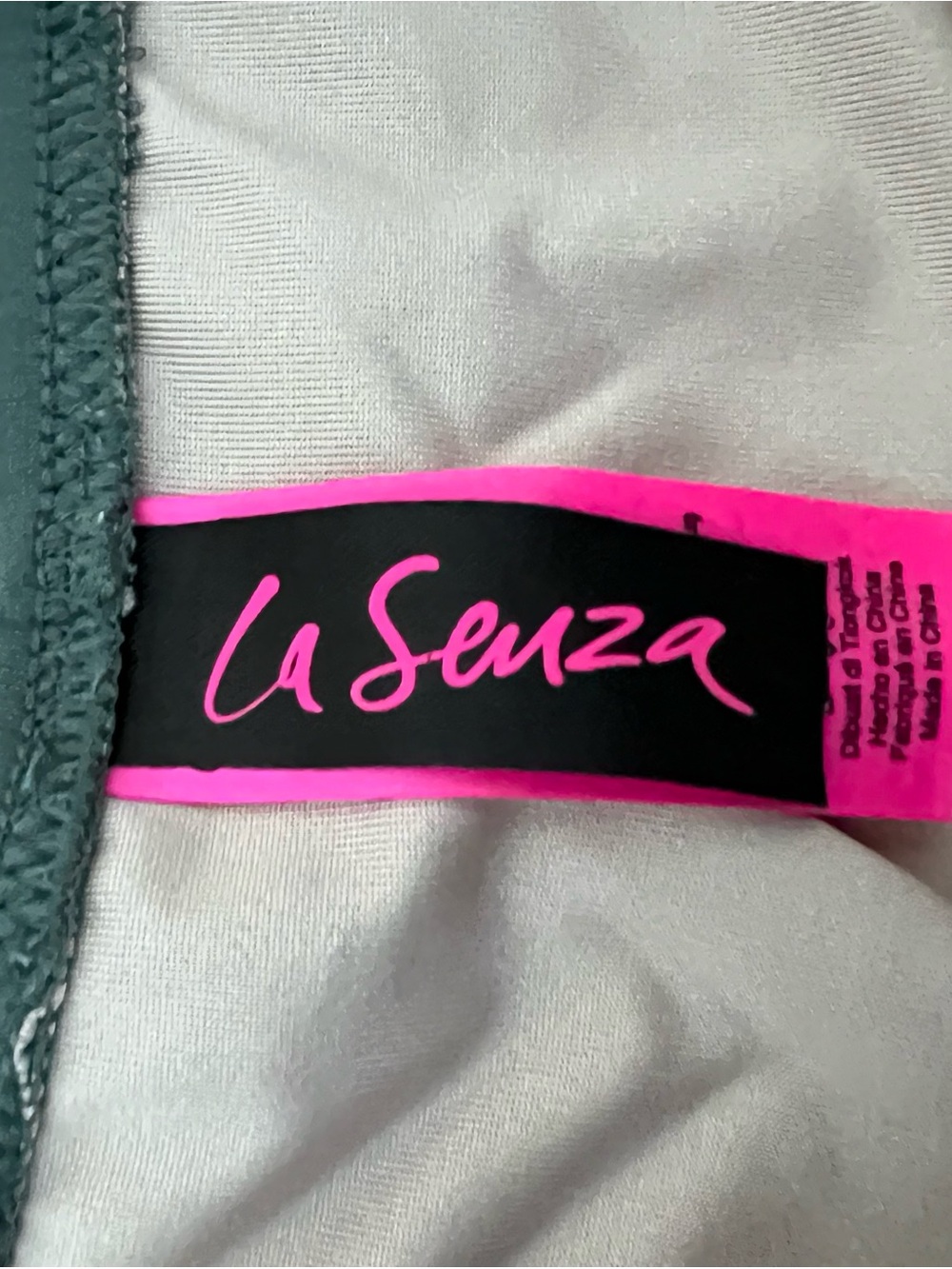La SENZA Olive Green High-Waist Studded Bikini Set - Picture 4 of 5